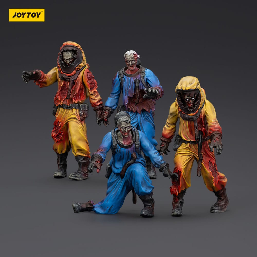 Zombie Dark Source 4-Pack Biochemical Lab Team 8cm Action Figures